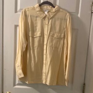 Yellow Button-Up Shirt